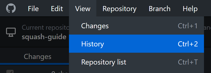 github-desktop-view-history